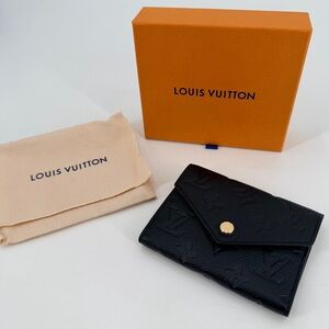 Louis Vuitton Zoe Black Monogram Empreinte Leather Wallet